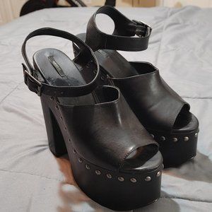 Forever 21 studded platform sandals
